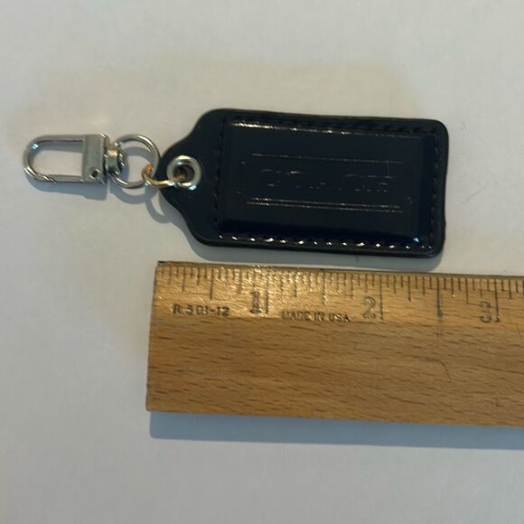COACH  Black Leather Hang Tag - Picture 4 of 4